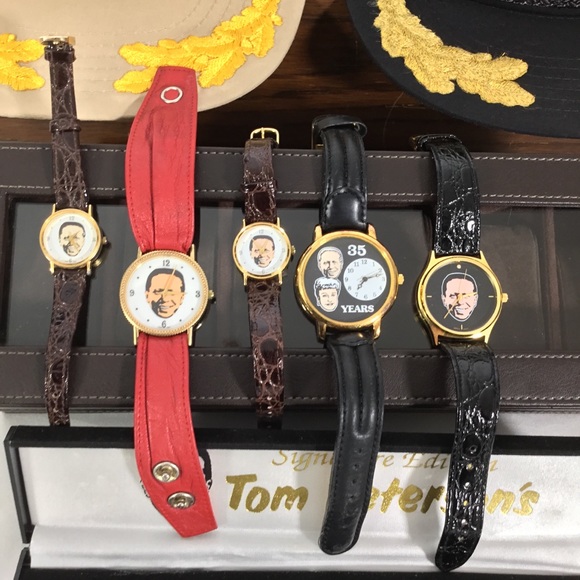 7PC Vintage Tom Peterson's Wrist Watch & Snapback Hat LOT Kurt Cobain EUC Box - Picture 3 of 16